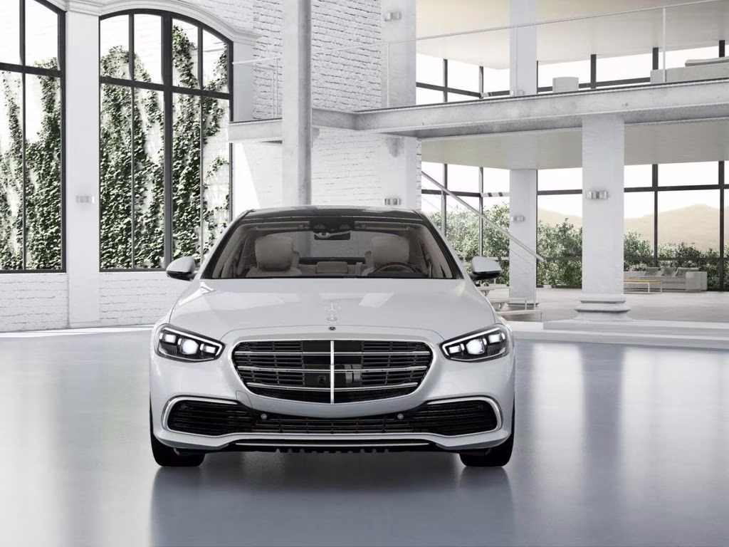 2026 White Mercedes-Benz S-Class S 580 AWD Sedan