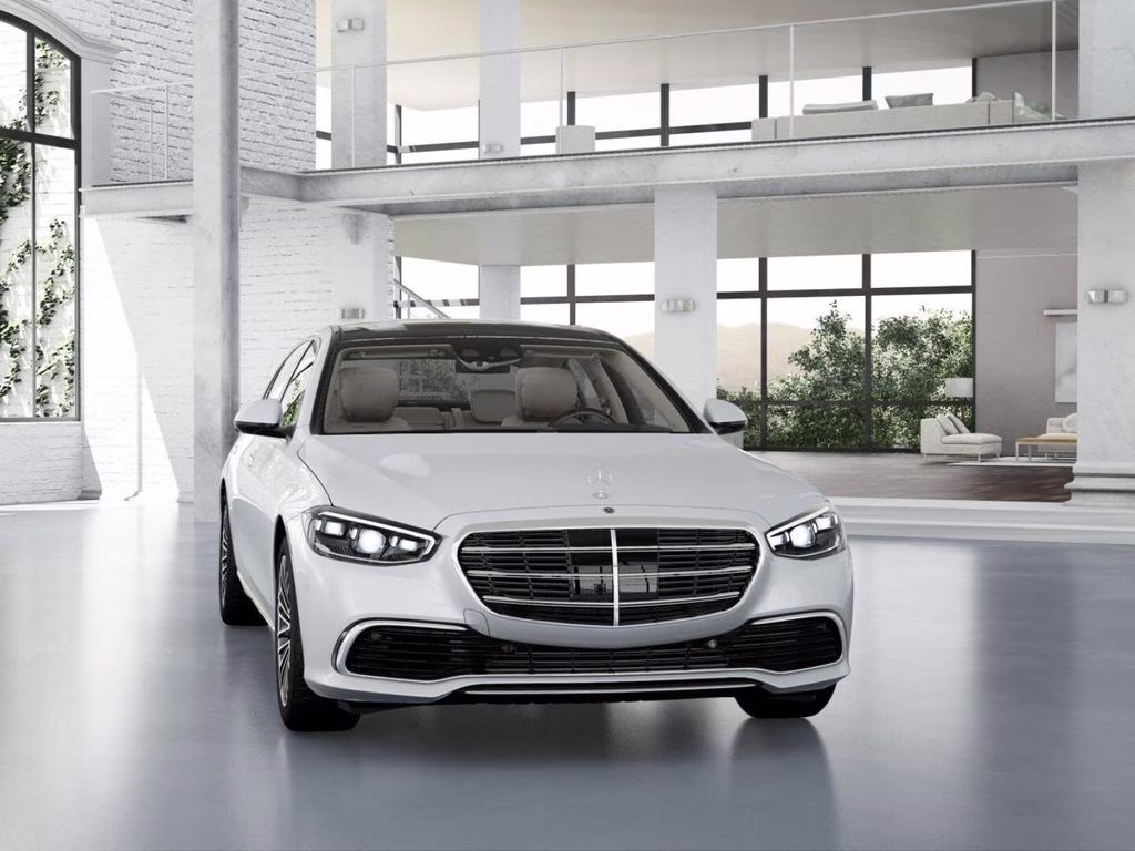 2026 White Mercedes-Benz S-Class S 580 AWD Sedan