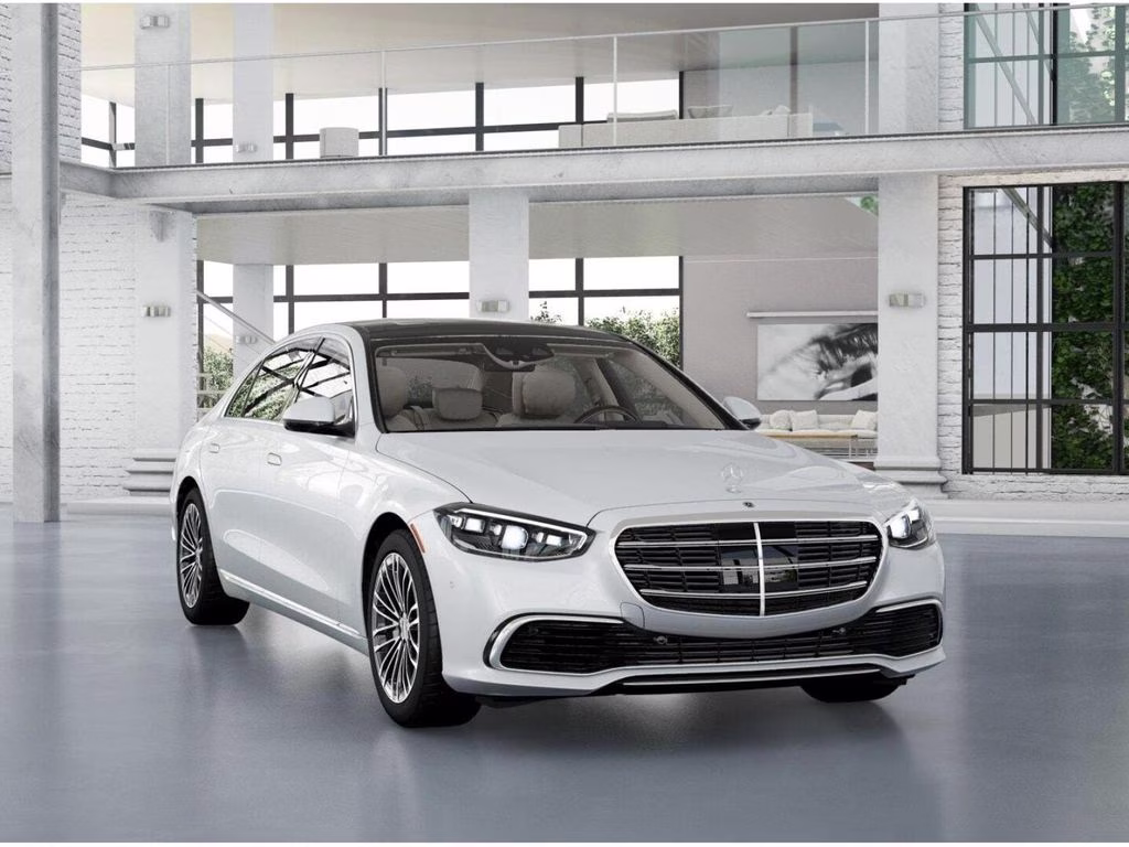 2026 White Mercedes-Benz S-Class S 580 AWD Sedan