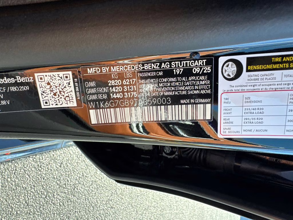 2026 804/197black Mercedes-Benz S-Class S 580 AWD Sedan