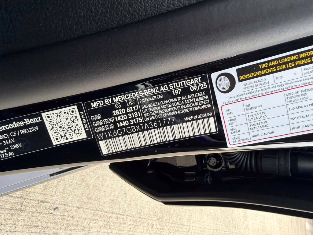 2026 Obsidian Mercedes-Benz S-Class S 580 AWD Sedan