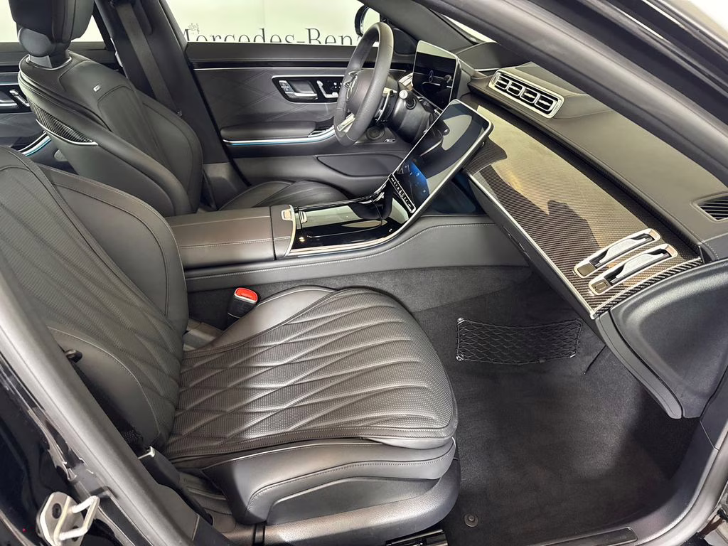 2026 Obsidian Black/MANUFAKTUR Moonlight White Mercedes-Benz S-Class S 63 E AMG AWD Sedan