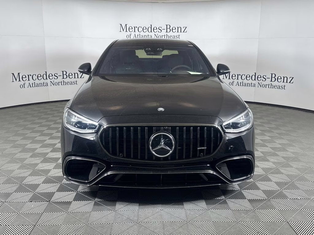 2026 Obsidian Black/MANUFAKTUR Moonlight White Mercedes-Benz S-Class S 63 E AMG AWD Sedan