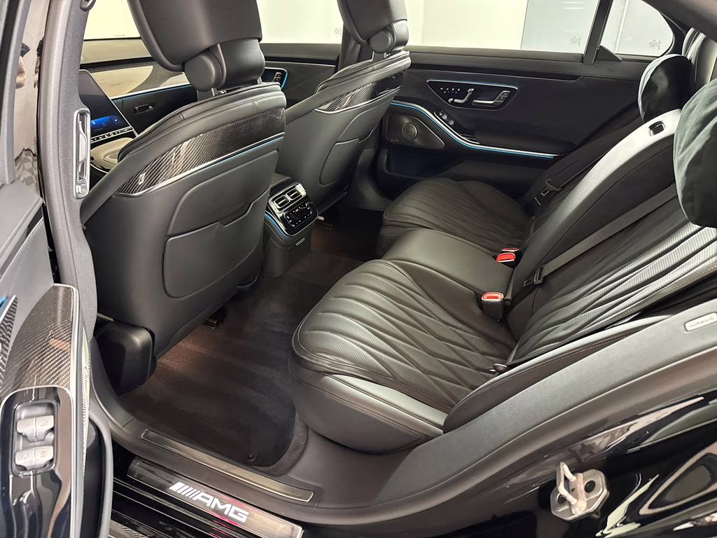 2026 Obsidian Black/MANUFAKTUR Moonlight White Mercedes-Benz S-Class S 63 E AMG AWD Sedan