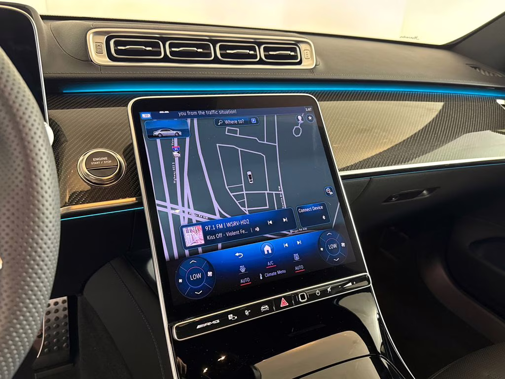 2026 Obsidian Black/MANUFAKTUR Moonlight White Mercedes-Benz S-Class S 63 E AMG AWD Sedan