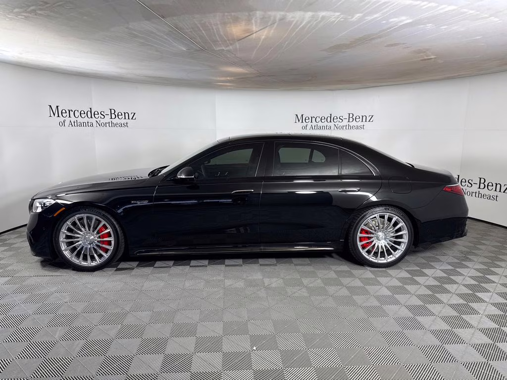 2026 Obsidian Black/MANUFAKTUR Moonlight White Mercedes-Benz S-Class S 63 E AMG AWD Sedan