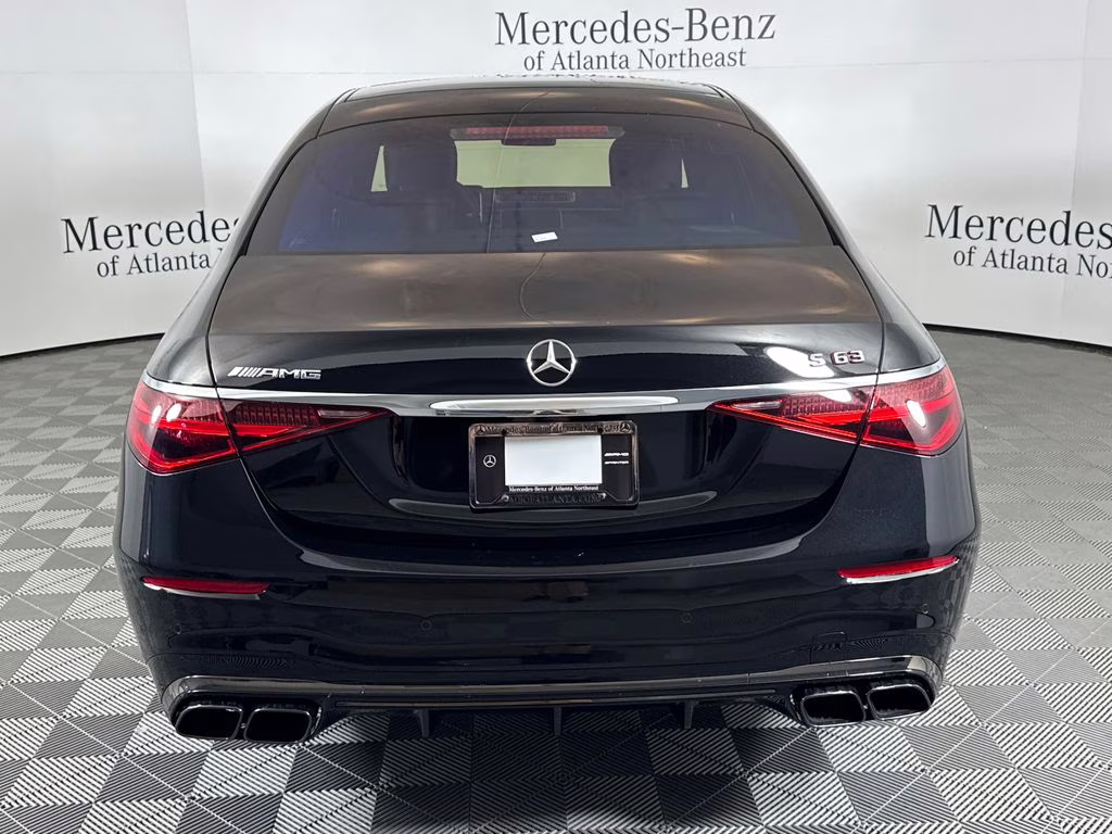 2026 Obsidian Black/MANUFAKTUR Moonlight White Mercedes-Benz S-Class S 63 E AMG AWD Sedan