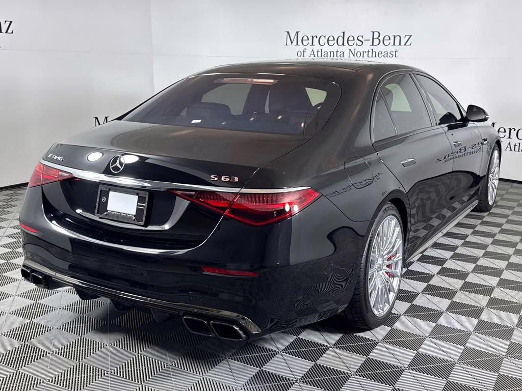 2026 Obsidian Black/MANUFAKTUR Moonlight White Mercedes-Benz S-Class S 63 E AMG AWD Sedan