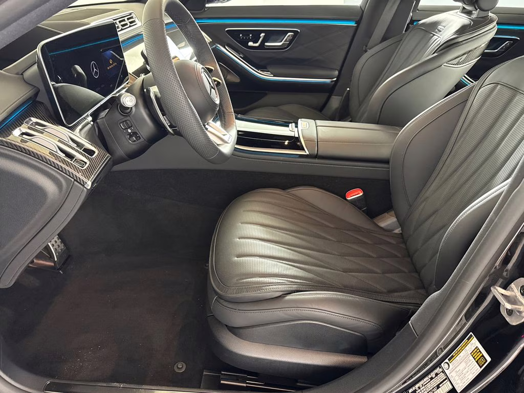 2026 Obsidian Black/MANUFAKTUR Moonlight White Mercedes-Benz S-Class S 63 E AMG AWD Sedan