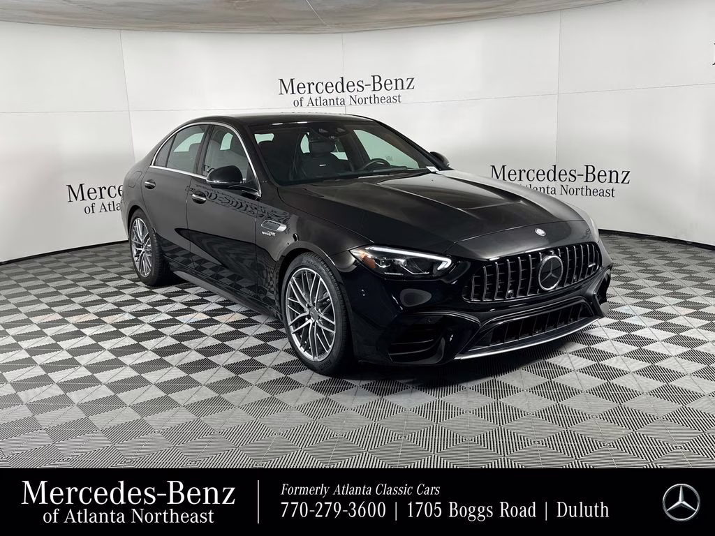 2024 Black Mercedes-Benz C-Class C 63 S AMG AWD Sedan