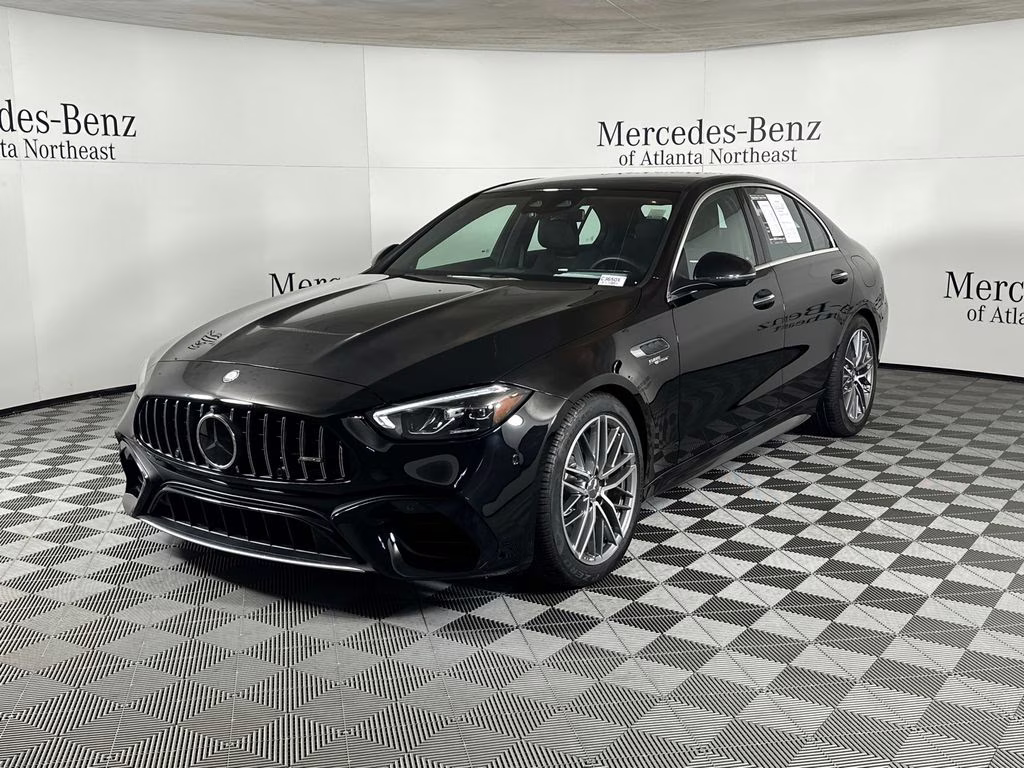 2024 Black Mercedes-Benz C-Class C 63 S AMG AWD Sedan
