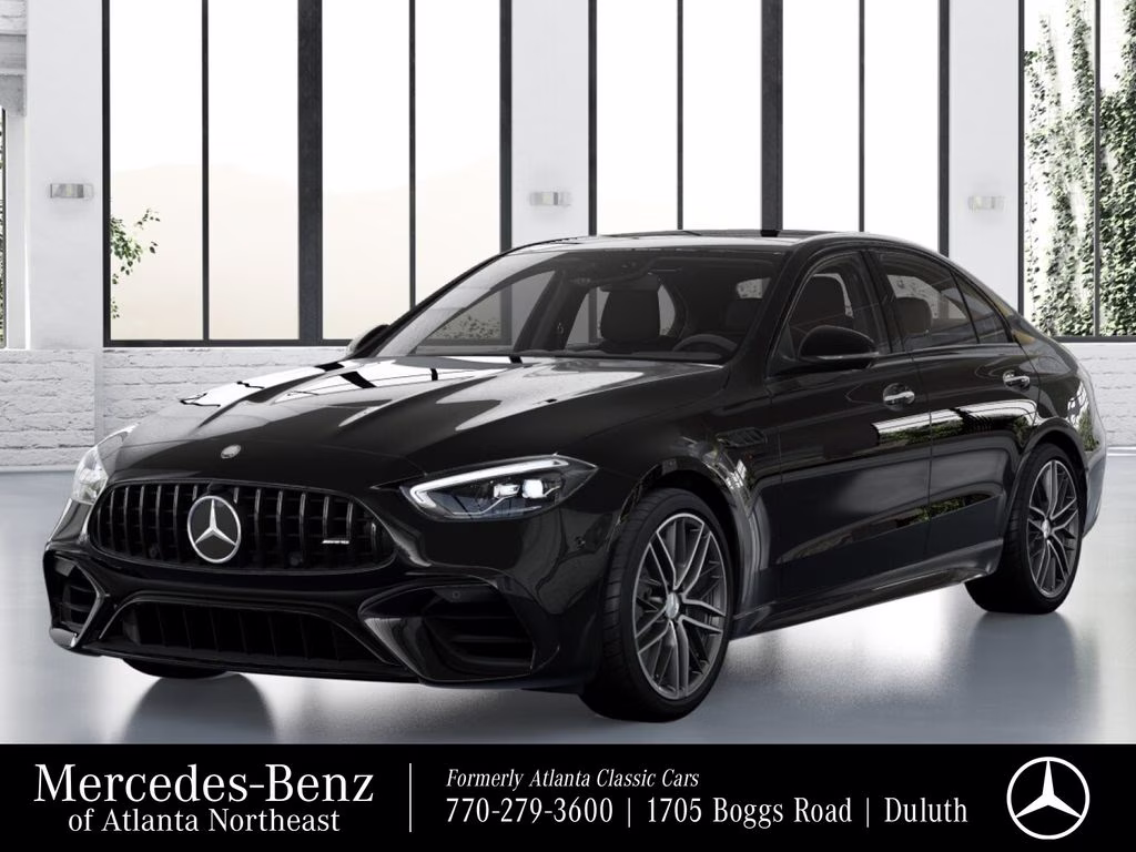 2026 Black Mercedes-Benz C-Class C 63 S AMG AWD Sedan