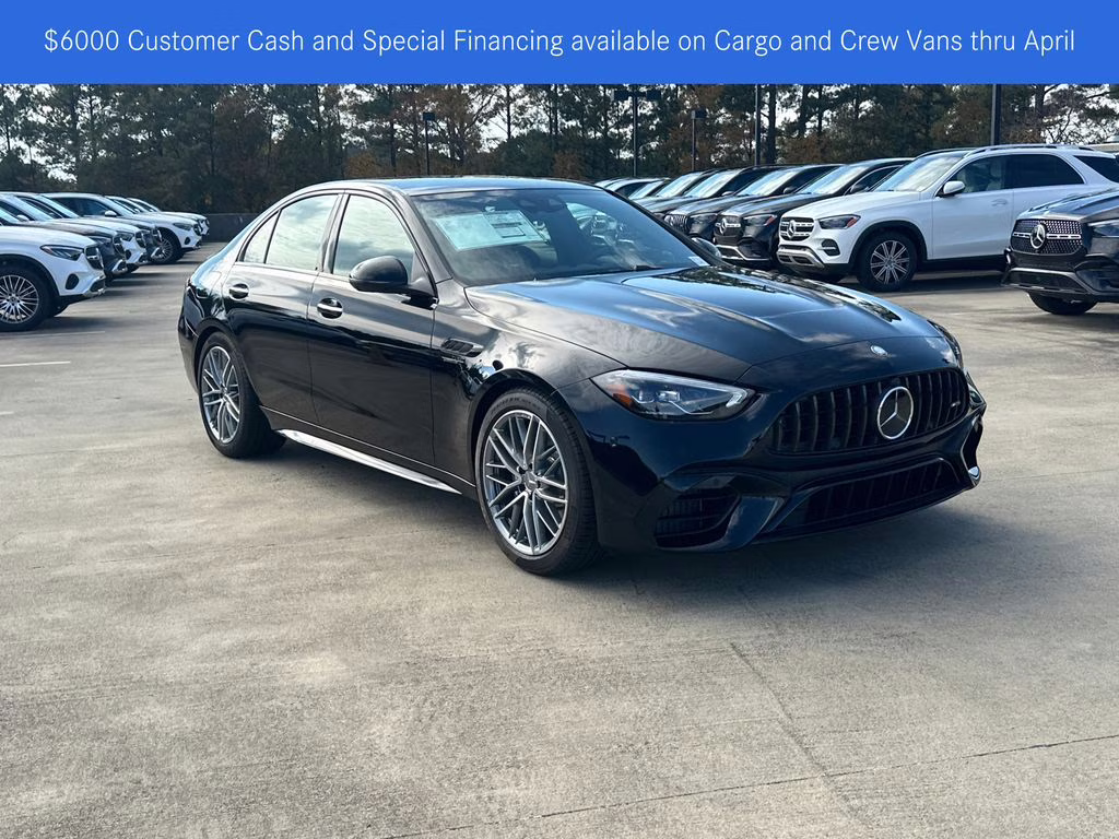 2026 Black Mercedes-Benz C-Class C 63 S AMG AWD Sedan
