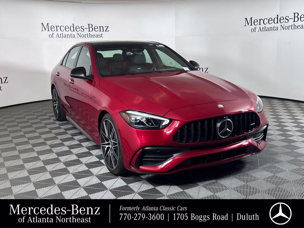 2025 MANUFAKTUR Patagonia Red Metallic Mercedes-Benz C-Class C 43 AMG AWD Sedan