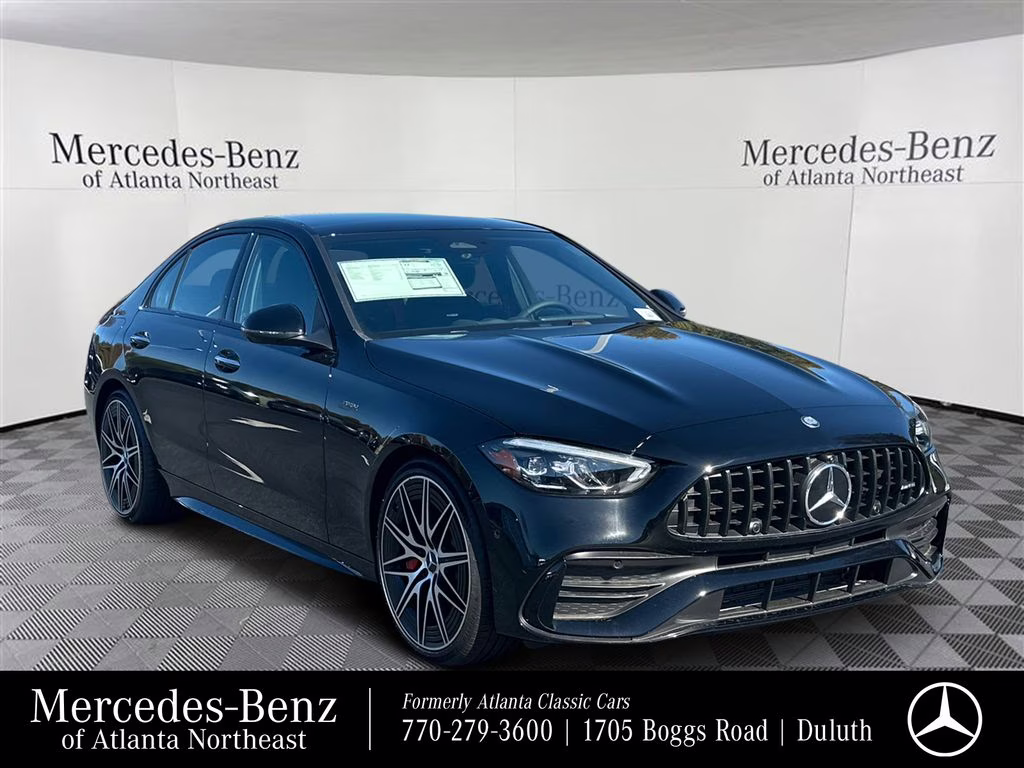 2026 Black Mercedes-Benz C-Class C 43 AMG AWD Sedan
