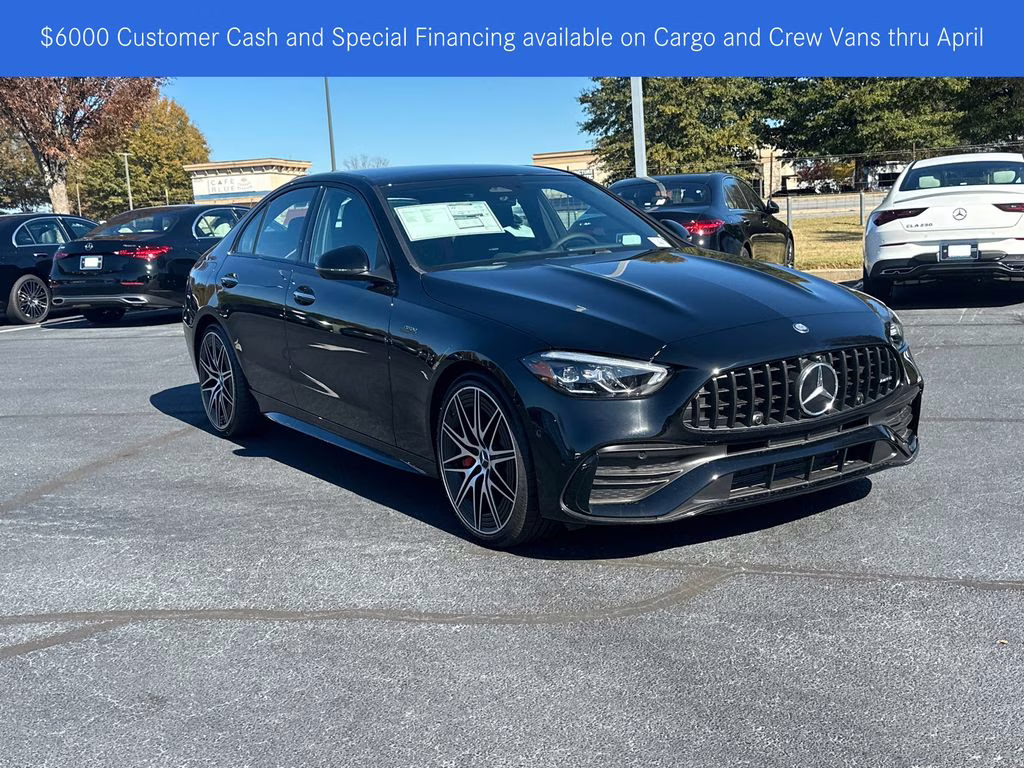 2026 Black Mercedes-Benz C-Class C 43 AMG AWD Sedan
