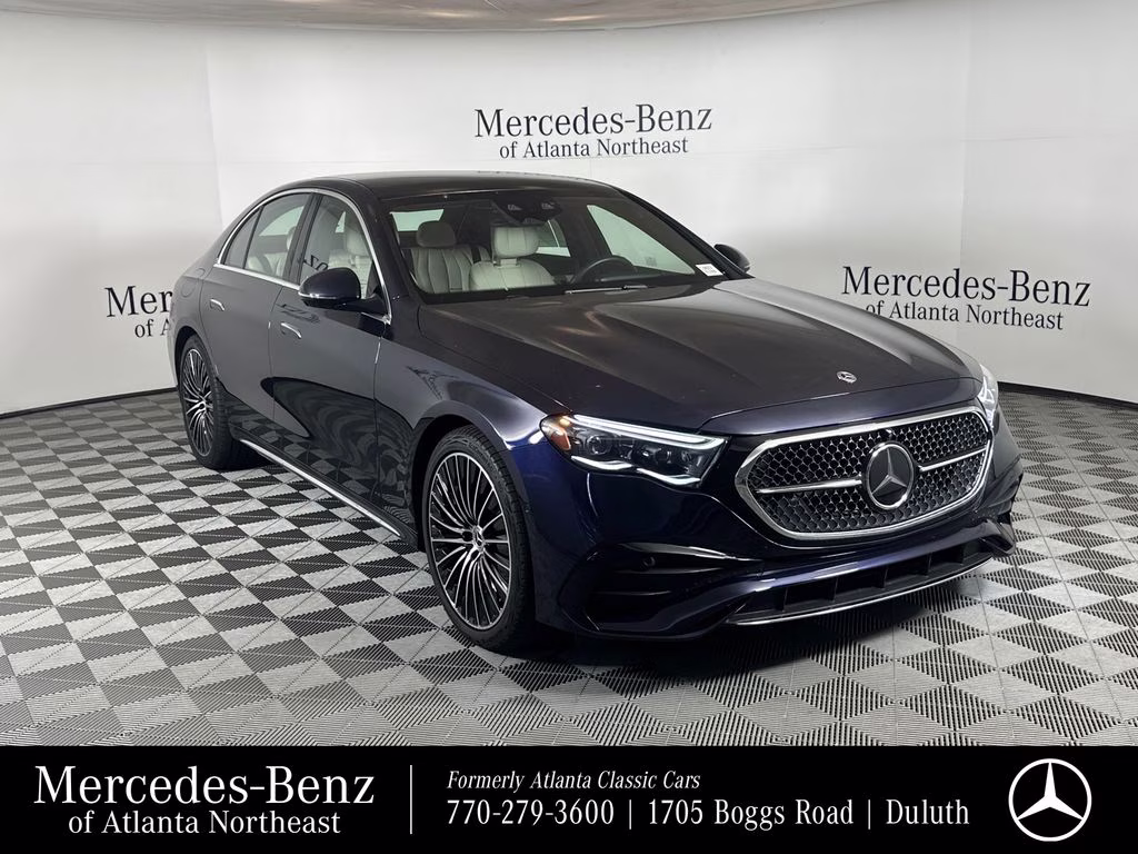 2026 Nautical Blue Metallic Mercedes-Benz E-Class E 350 RWD Sedan