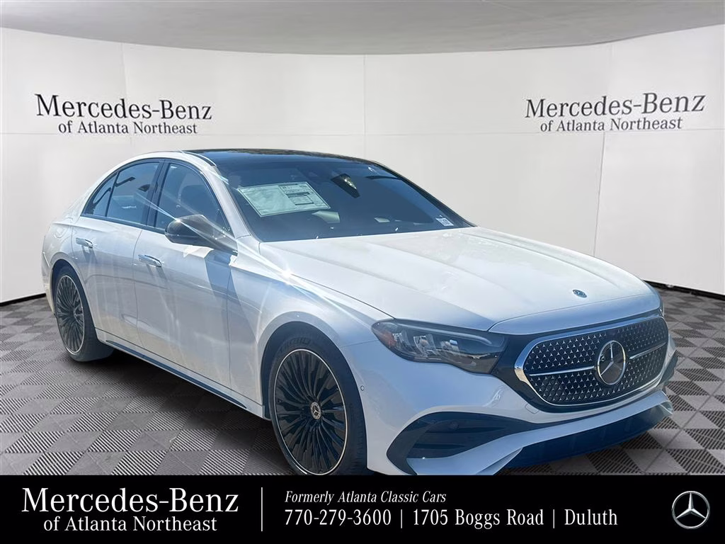 2026 Moonlight White Metallic Mercedes-Benz E-Class E 350 RWD Sedan