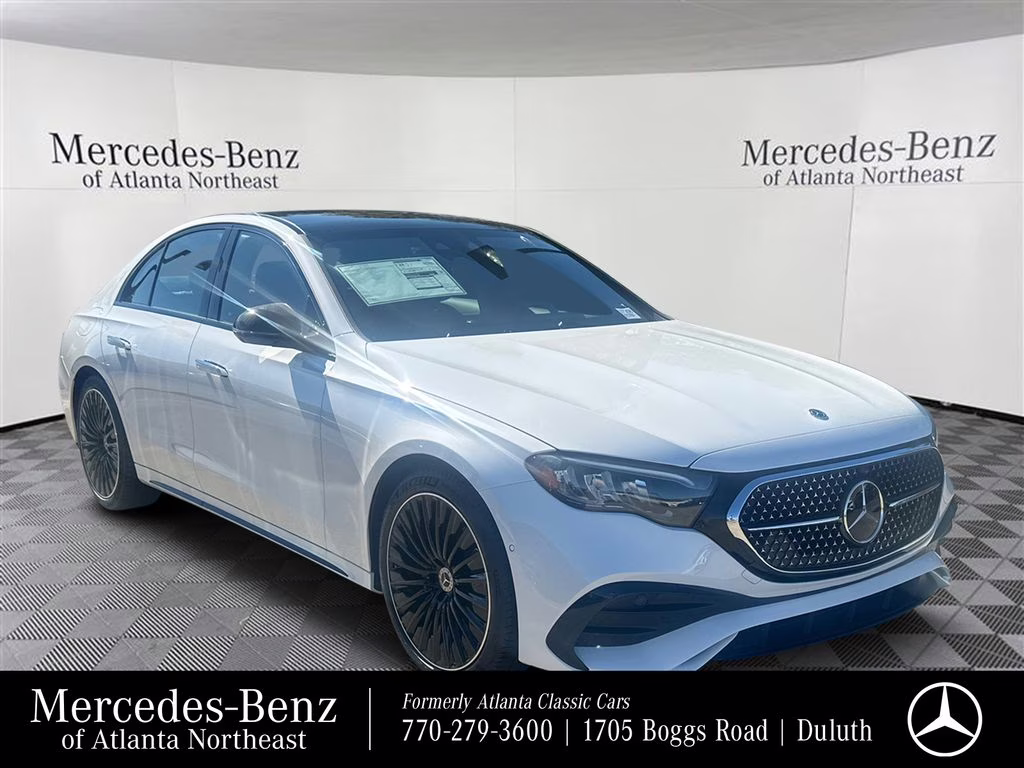 2026 Moonlight White Metallic Mercedes-Benz E-Class E 350 RWD Sedan