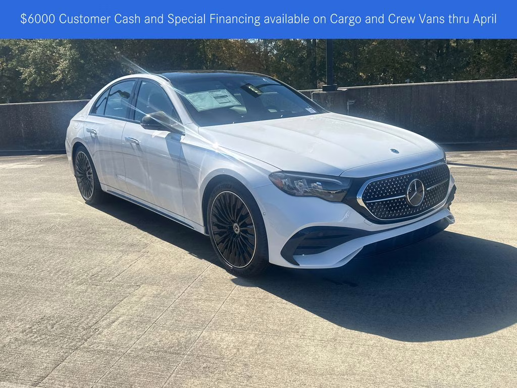 2026 Moonlight White Metallic Mercedes-Benz E-Class E 350 RWD Sedan