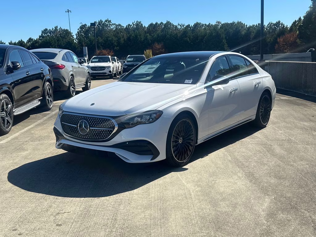 2026 Moonlight White Metallic Mercedes-Benz E-Class E 350 RWD Sedan