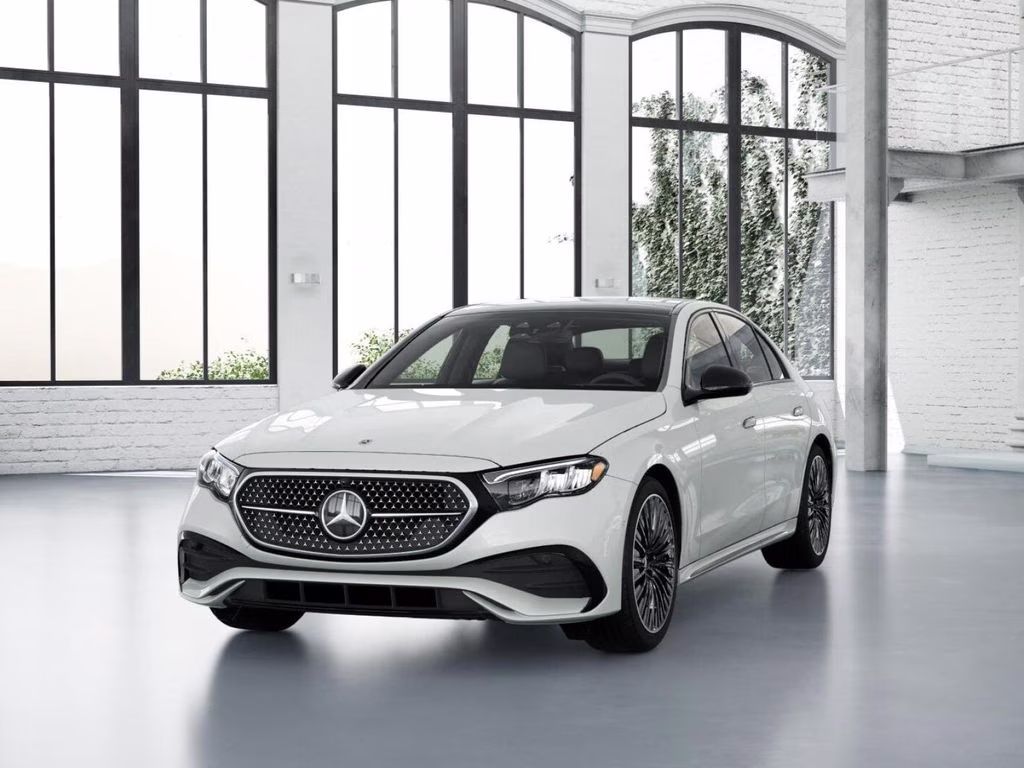 2026 Moonlight White Metallic Mercedes-Benz E-Class E 350 RWD Sedan