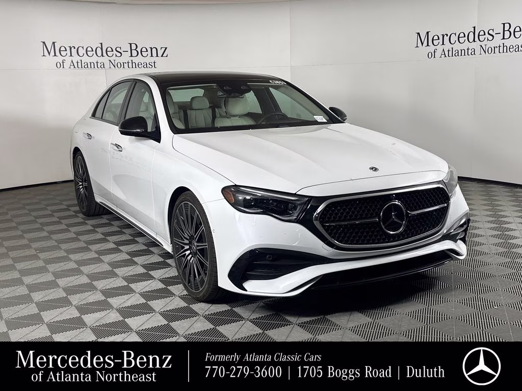 2026 MANUFAKTUR Moonlight White Metallic Mercedes-Benz E-Class E 350 RWD Sedan