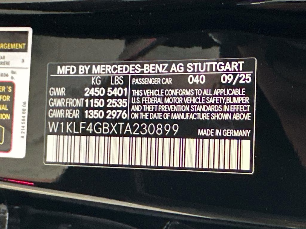 2026 Black Mercedes-Benz E-Class E 350 RWD Sedan