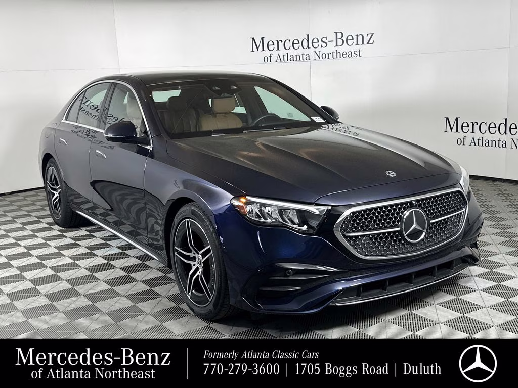 2026 Nautical Blue Metallic Mercedes-Benz E-Class E 350 AWD Sedan