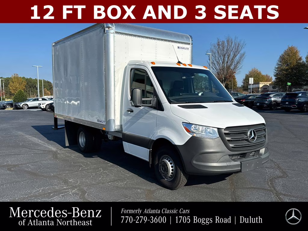 2024 White Mercedes-Benz Sprinter 3500 Cab Chassis 144 WB RWD Truck