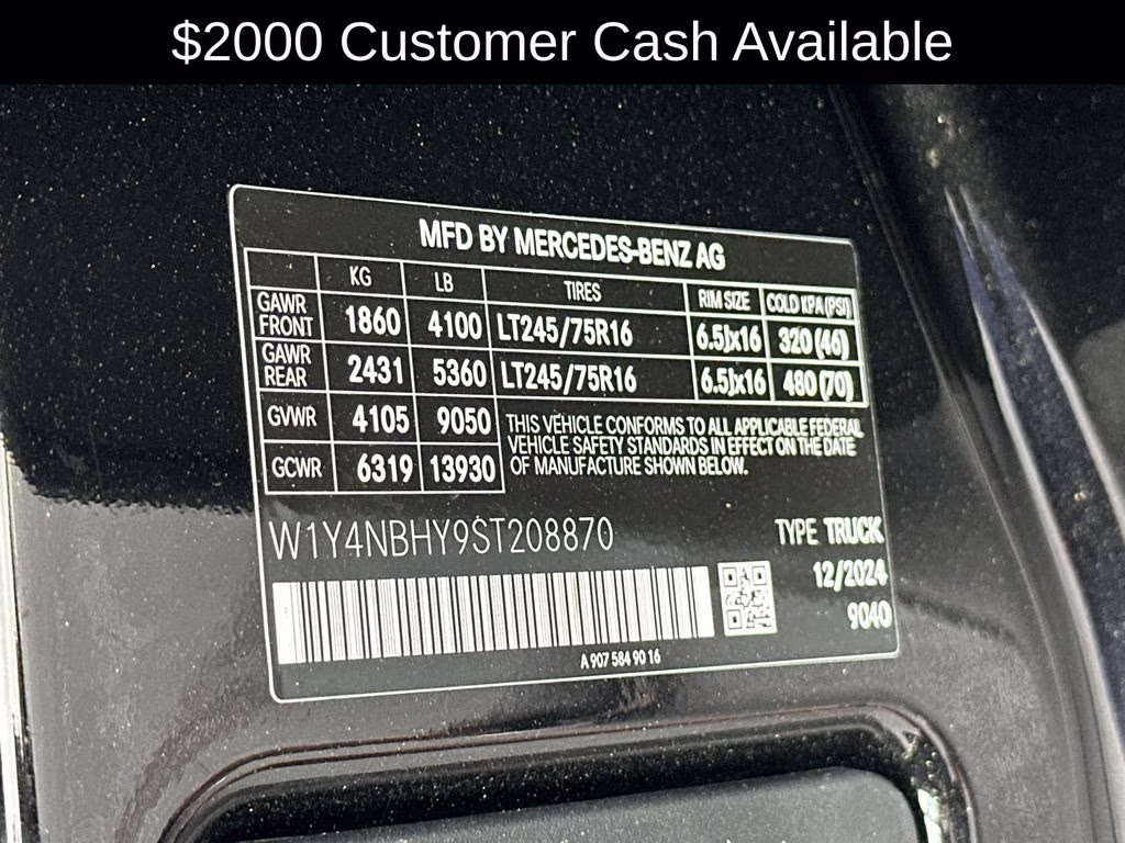 2025 Black Mercedes-Benz Sprinter 2500 Passenger Van RWD Van