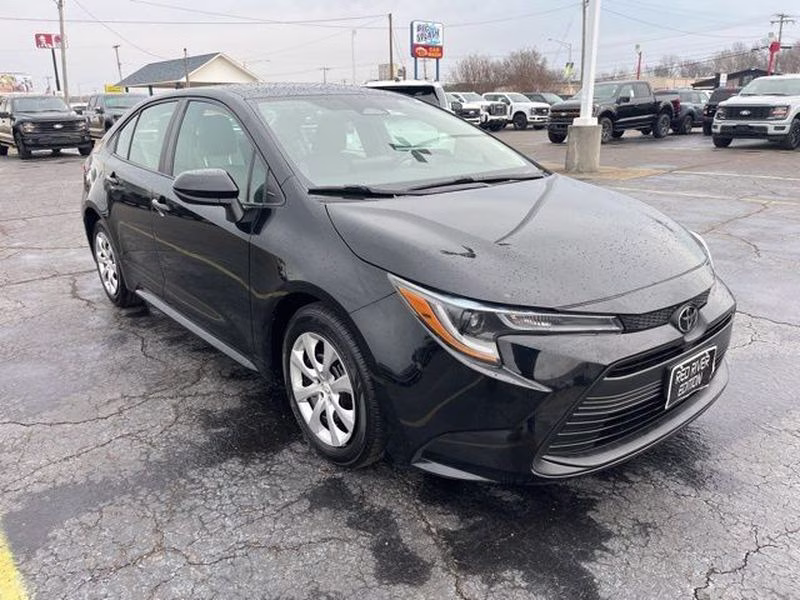 2024 Midnight Black Metallic Toyota Corolla LE FWD Sedan