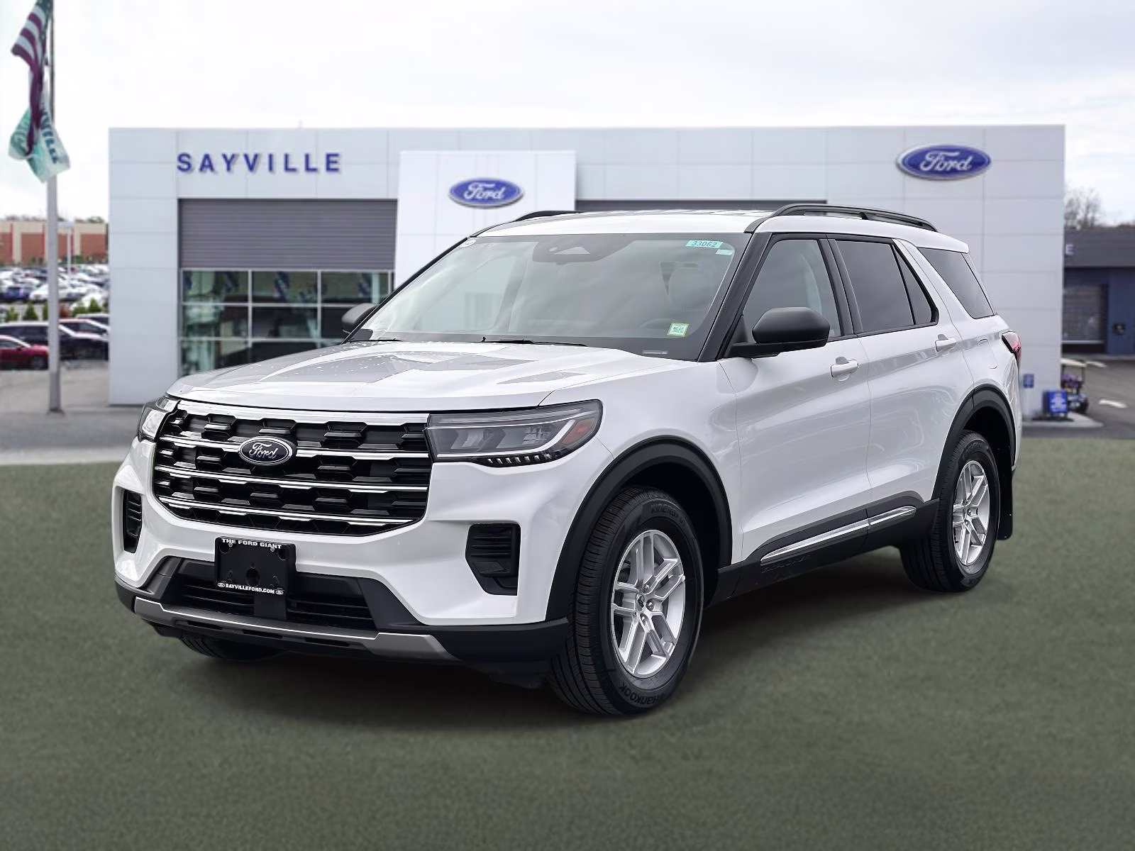 2025 Star White Metallic Tri-Coat Ford Explorer Active 4WD 4X4 SUV