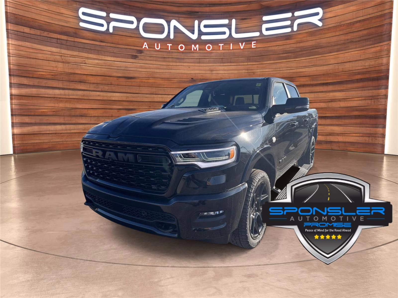 2026 Diamond Black Crystal Pearlcoat Ram 1500 Limited 4X4 Truck