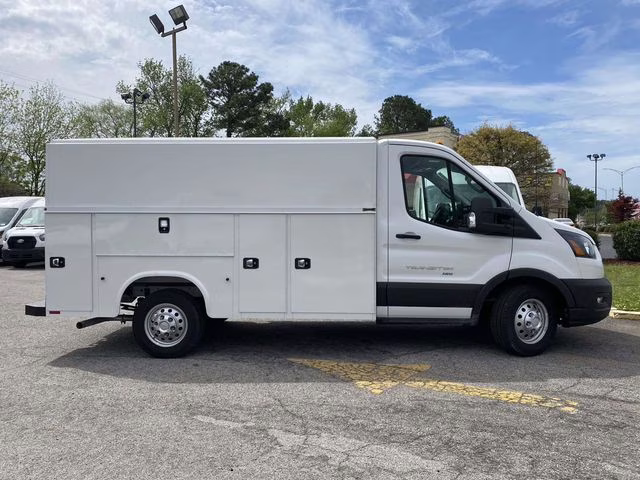 2025 Oxford White Ford Transit Cargo Van Base AWD Truck