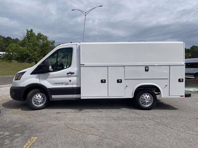 2025 Oxford White Ford Transit Cargo Van Base AWD Truck