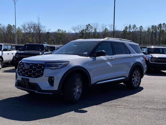 2026 White Metallic Ford Explorer Platinum RWD SUV