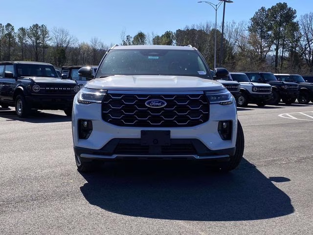 2026 White Metallic Ford Explorer Platinum RWD SUV