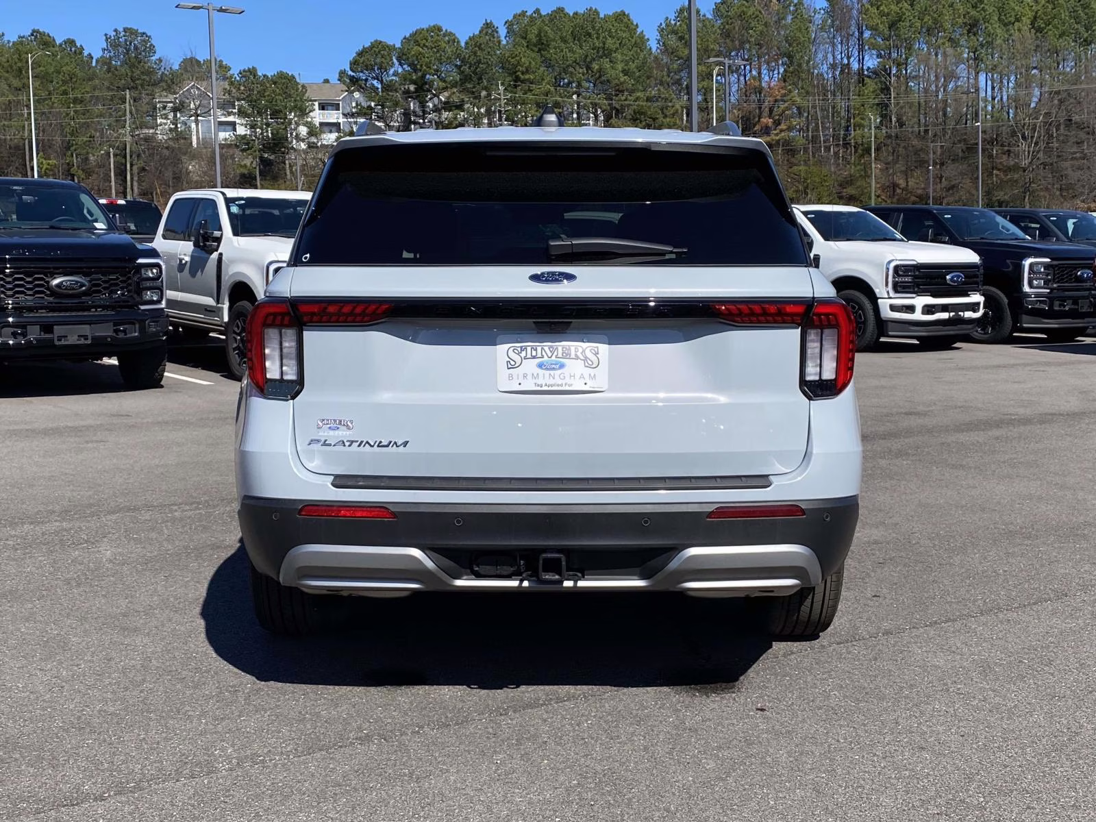 2026 White Metallic Ford Explorer Platinum RWD SUV