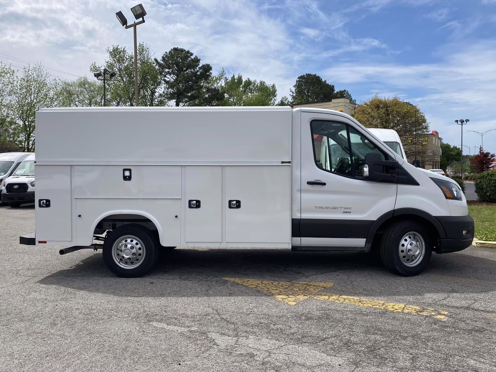 2025 Oxford White Ford Transit-350 Base AWD Truck