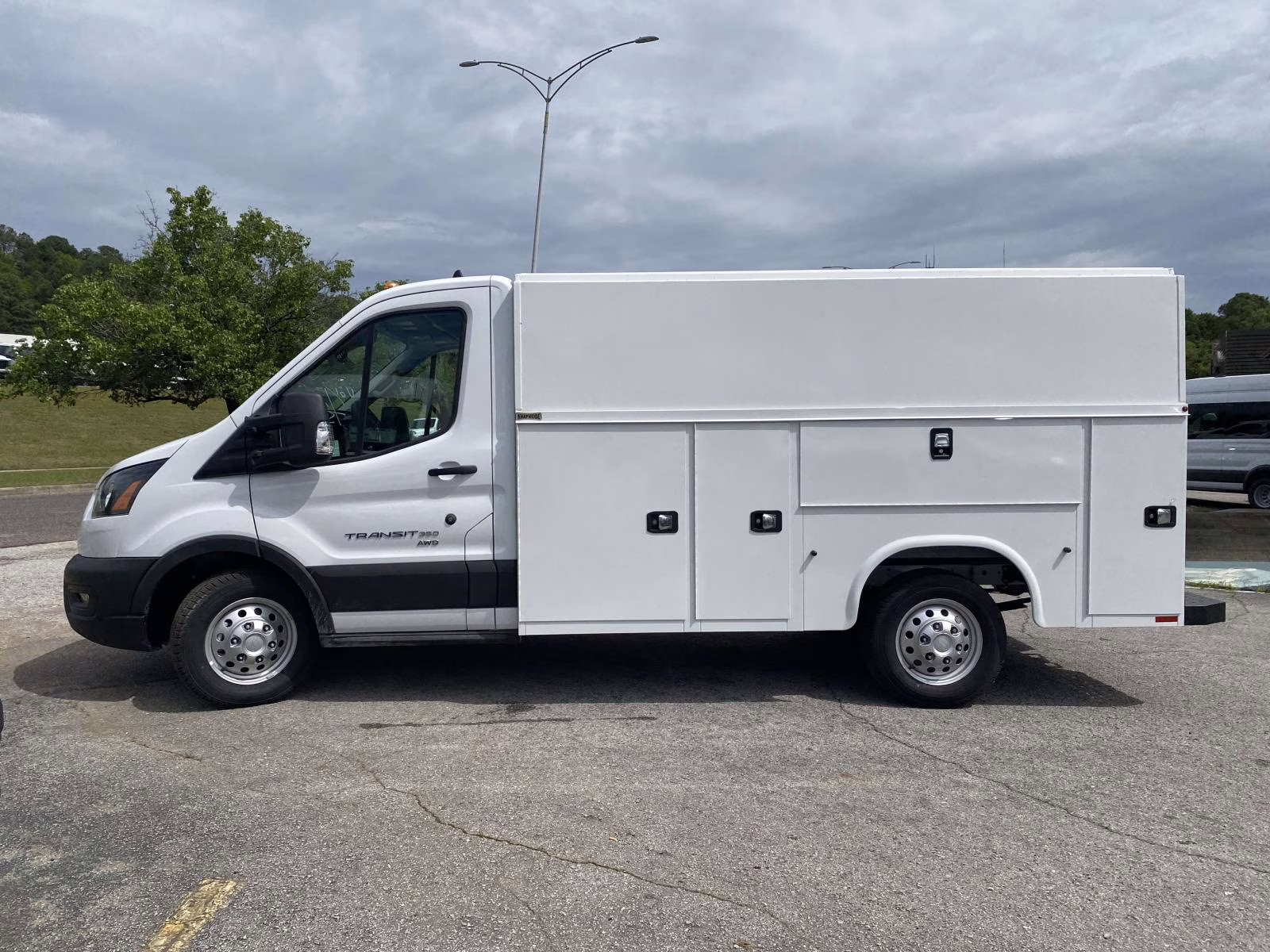 2025 Oxford White Ford Transit-350 Base AWD Truck