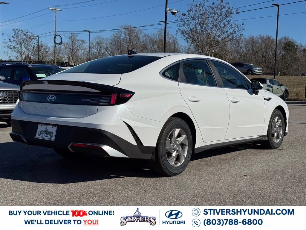 2026 Serenity White Hyundai Sonata SE FWD Sedan