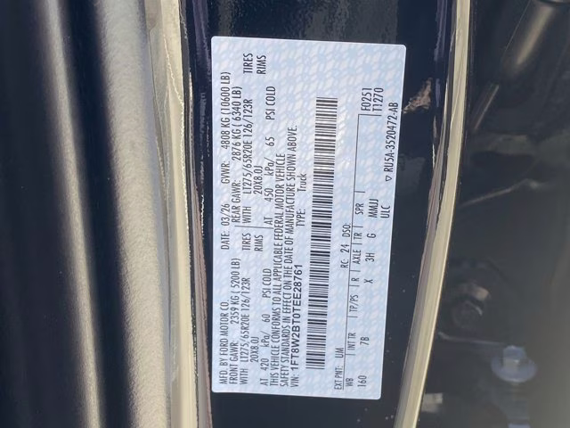 2026 Agate Black Metallic Ford Super Duty F-250 SRW Platinum 4X4 Truck