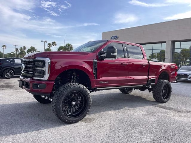2026 Ruby Red Metallic Tinted Clearcoat Ford Super Duty F-250 SRW Platinum Lift 4X4 Truck