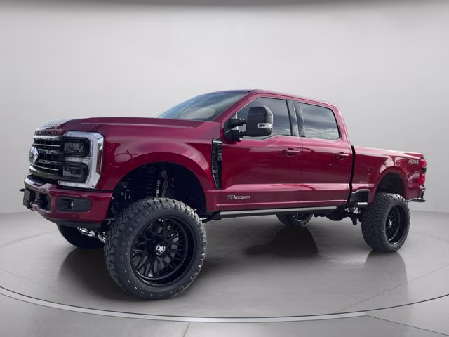 2026 Ruby Red Metallic Tinted Clearcoat Ford Super Duty F-250 SRW Platinum Lift 4X4 Truck