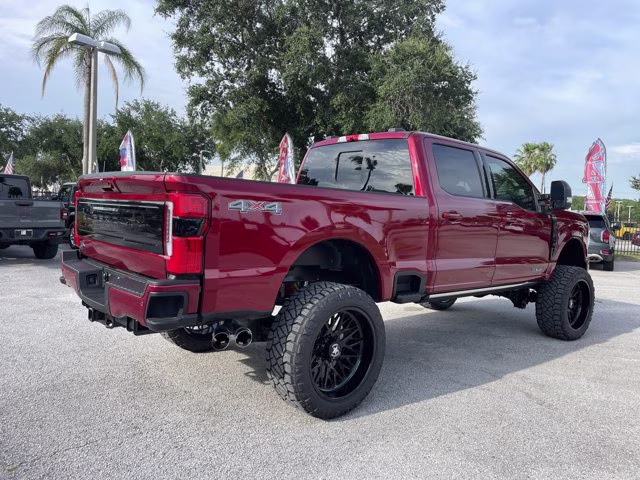 2026 Ruby Red Metallic Tinted Clearcoat Ford Super Duty F-250 SRW Platinum Lift 4X4 Truck