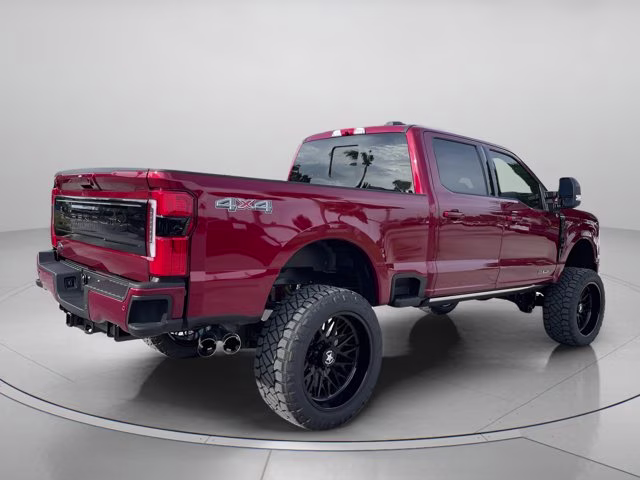 2026 Ruby Red Metallic Tinted Clearcoat Ford Super Duty F-250 SRW Platinum Lift 4X4 Truck