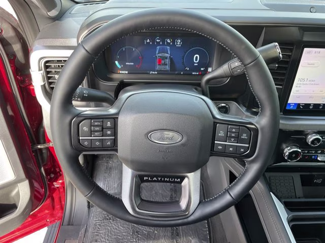 2026 Ruby Red Metallic Tinted Clearcoat Ford Super Duty F-250 SRW Platinum Lift 4X4 Truck