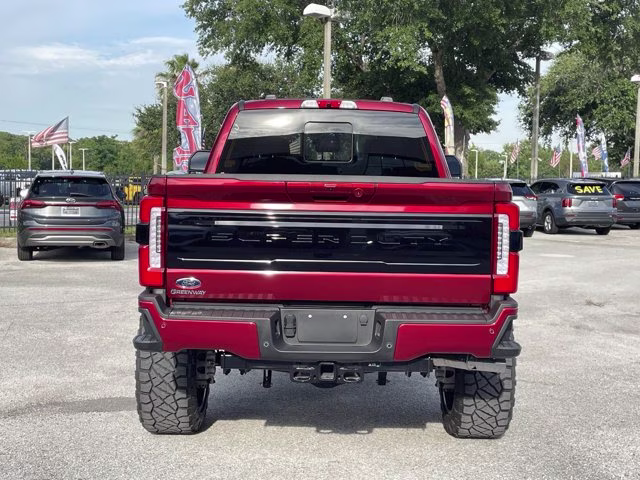 2026 Ruby Red Metallic Tinted Clearcoat Ford Super Duty F-250 SRW Platinum Lift 4X4 Truck