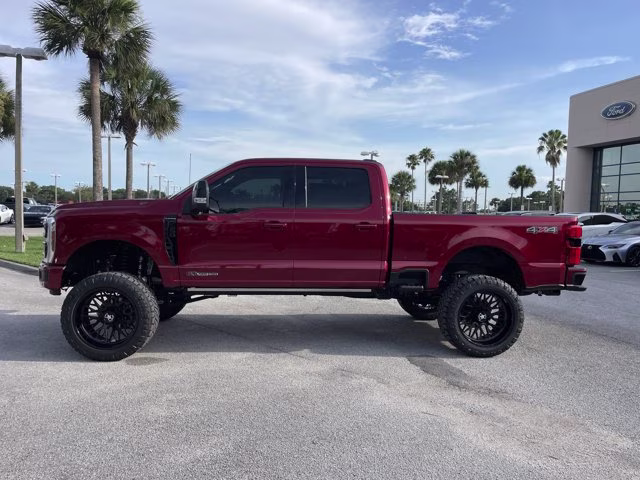 2026 Ruby Red Metallic Tinted Clearcoat Ford Super Duty F-250 SRW Platinum Lift 4X4 Truck